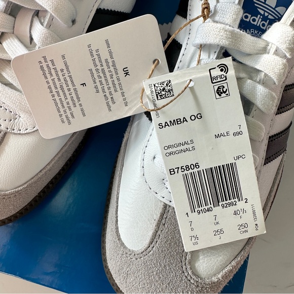 Adidas Samba OG White M 7.5/ W 9 brand new in box - Picture 10 of 11